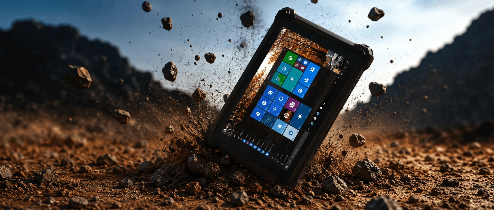 Tablet rugged Minibox para operación industrial en terreno